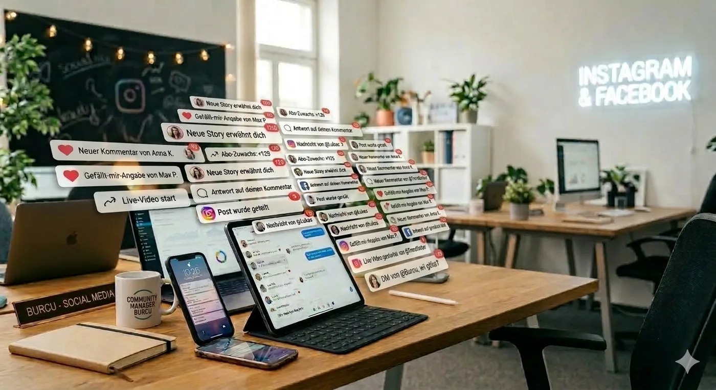Arbeitsplatz für Website-Konzept und digitale Planung